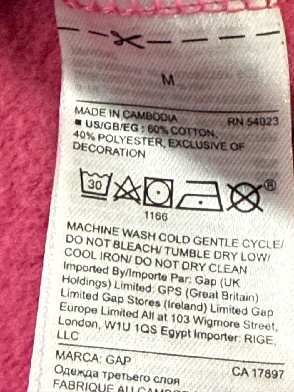Pink Full Zip Up Gap Women’s Medium Hooded Jacket - Picture 6 of 10
